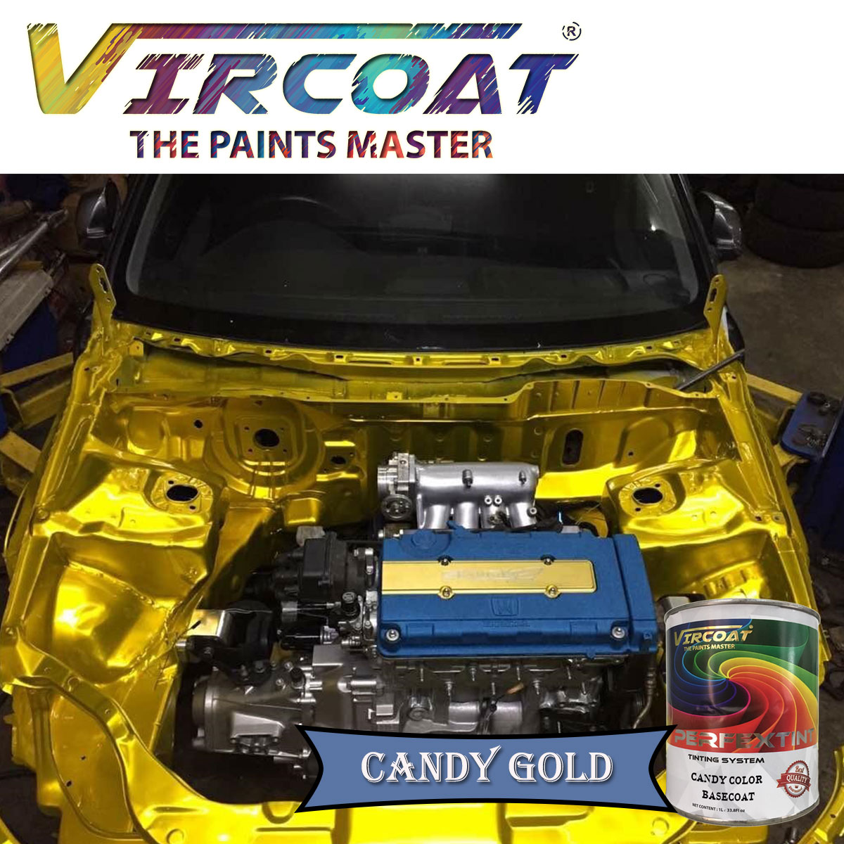 candy color, candy paint, 2K paint, automotive paint, car paint, crystal, vircoat, motor paint